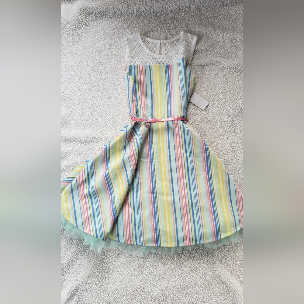 Girls size 16 dress beautees brand dress with belt